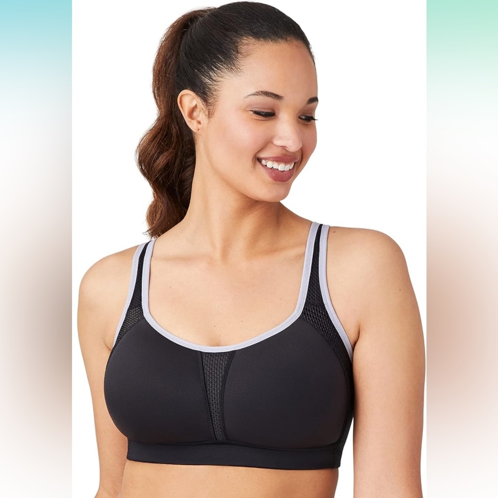 Wacoal Kerri Wirefree Sports Bra Black/Lilac
